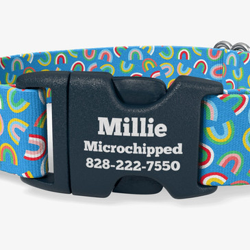 closeup of buckle personalization